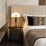 Настольная лампа c абажуром в форме купола из натурального камня  Heavenly Harmony варинант исполнения - 5 | Loft Concept в Грозном