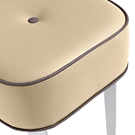 Квадратный мягкий пуф на белых ножках Winton Pouf Square варинант исполнения - 20 | Loft Concept в Грозном