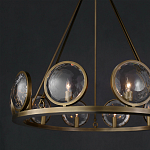 Люстра круглая с прозрачными рельефными плафонами Crystal Prism варинант исполнения - 4 | Loft Concept в Грозном