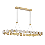 Люстра овальная с круглыми светодиодными источниками света Maxine Light варинант исполнения - 3 | Loft Concept в Грозном