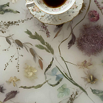 Журнальный стол из эпоксидной смолы с цветами White Flowers Epoxy Resin Coffee Table варинант исполнения - 3 | Loft Concept в Грозном