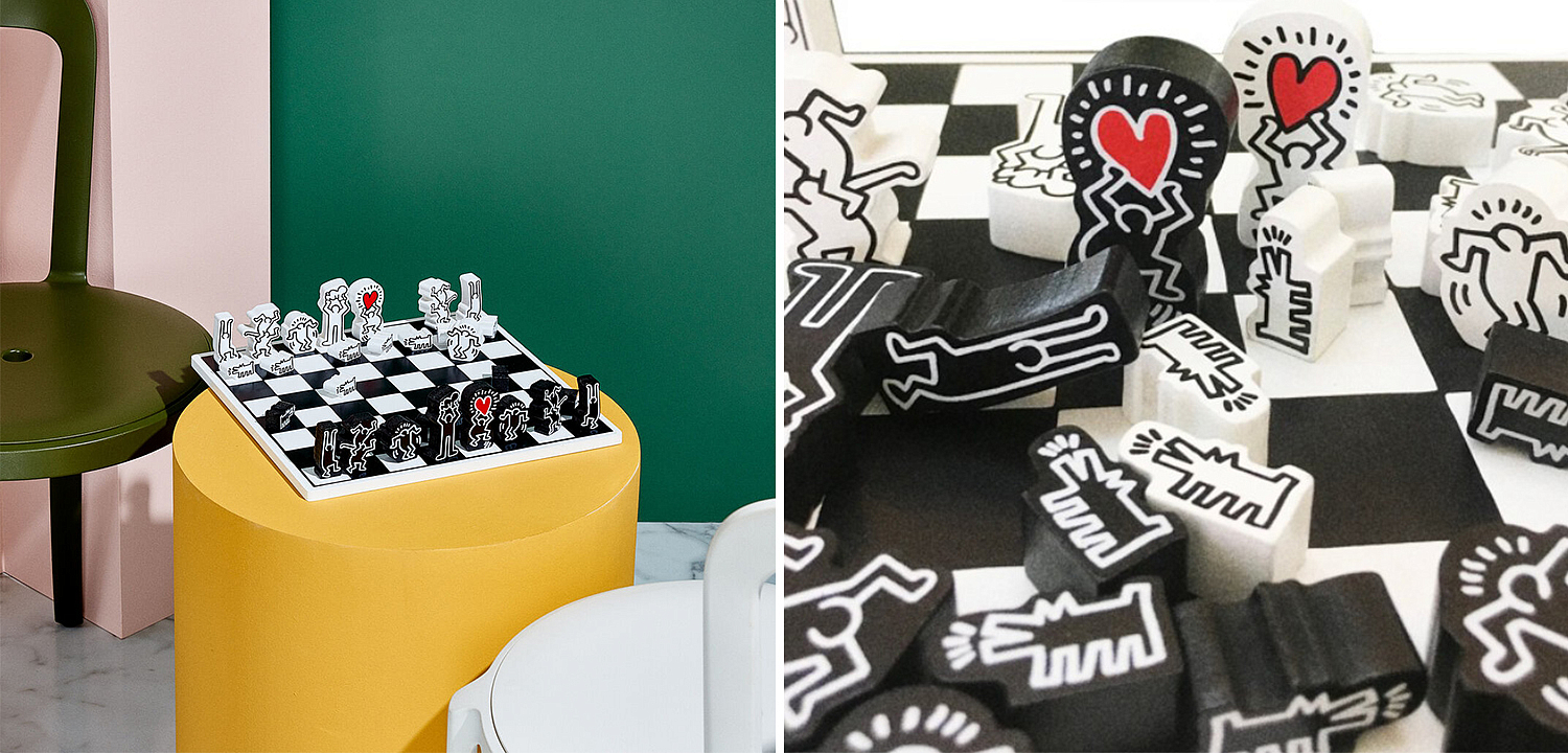 Деревянный шахматный набор Keith Haring Chess Set Деревянный шахматный набор Keith Haring Chess Set - Loft-Concept в Грозном