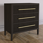 Комод Primo с 3 выдвижными ящиками Темный орех варинант исполнения - 4 | Loft Concept в Грозном