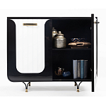 Черно-белый распашной комод Accordo варинант исполнения - 3 | Loft Concept в Грозном