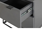 Тумба прикроватная цвета графит с ящиками Strict Lines варинант исполнения - 5 | Loft Concept в Грозном