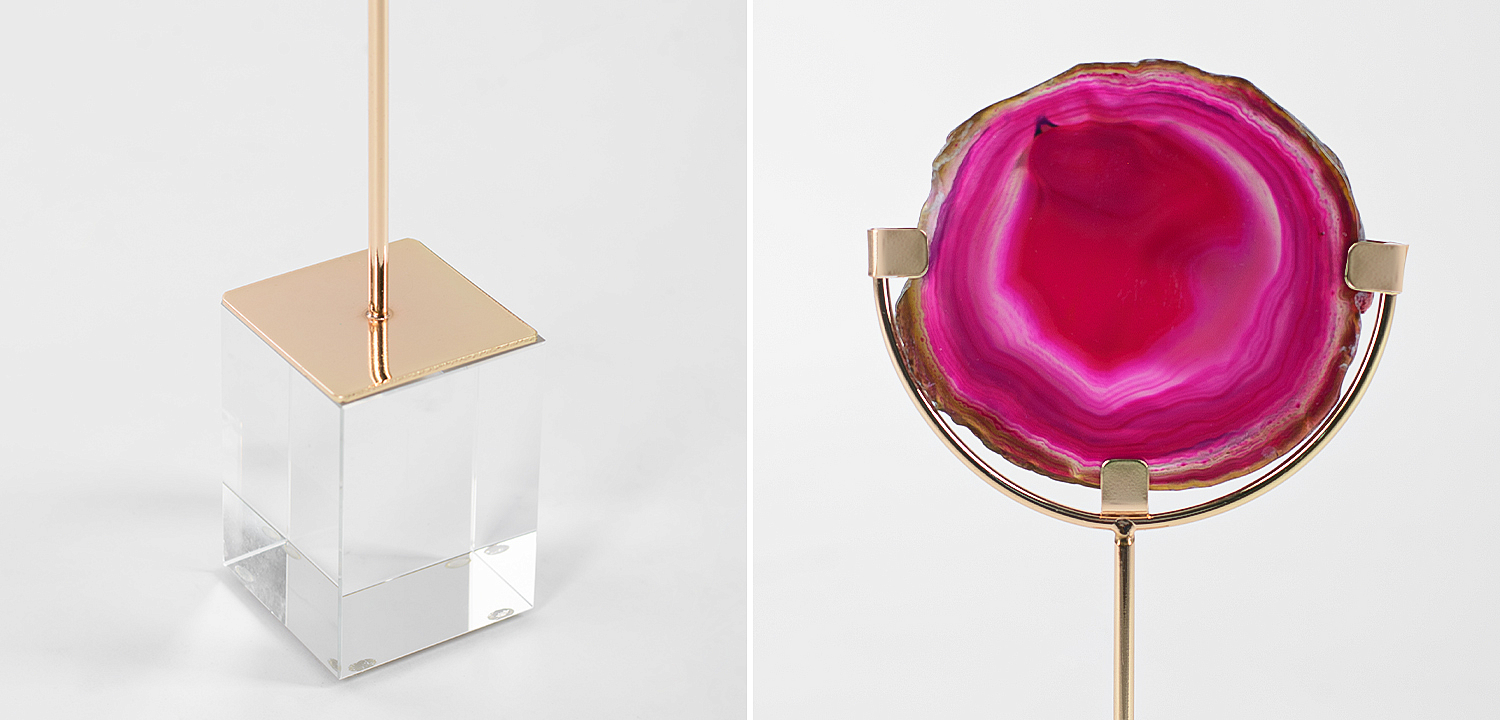 Комплект из 2-х статуэток AGATE DESIGN Pink Комплект из 2-х статуэток AGATE DESIGN Pink - Loft-Concept в Грозном