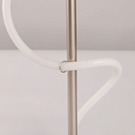 Настольная лампа белым изогнутым плафоном на круглой подставке Luke Lampco Tracer Lamp варинант исполнения - 10 | Loft Concept в Грозном