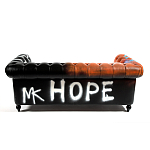 Диван Честерфильд граффити graffiti Orange Sofa натуральная кожа варинант исполнения - 5 | Loft Concept в Грозном