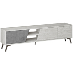 ТВ-тумба с 3-мя дверцами и полками Grey Albe TV Stand варинант исполнения - 1 | Loft Concept в Грозном
