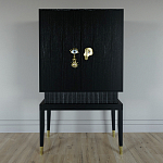 Кабинетный шкаф Elsa Dreams Black с 2-мя ящиками варинант исполнения - 5 | Loft Concept в Грозном