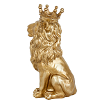 Статуэтка лев с детализированной гривой и изящной короной Lion Crown  варинант исполнения - 2 | Loft Concept в Грозном