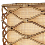 Подвесной светильник  из кованого железа и абажуром из ротанга Wicker Furniture варинант исполнения - 1 | Loft Concept в Грозном