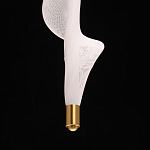 Люстра с белым скрученным плафоном Golden Swirl варинант исполнения - 8 | Loft Concept в Грозном