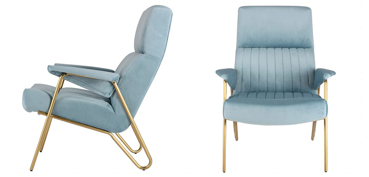 Кресло Solonar light blue Кресло Solonar light blue - Loft-Concept в Грозном