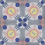 Плитка дизайнерская с узором Элемент варинант исполнения - 3 | Loft Concept в Грозном