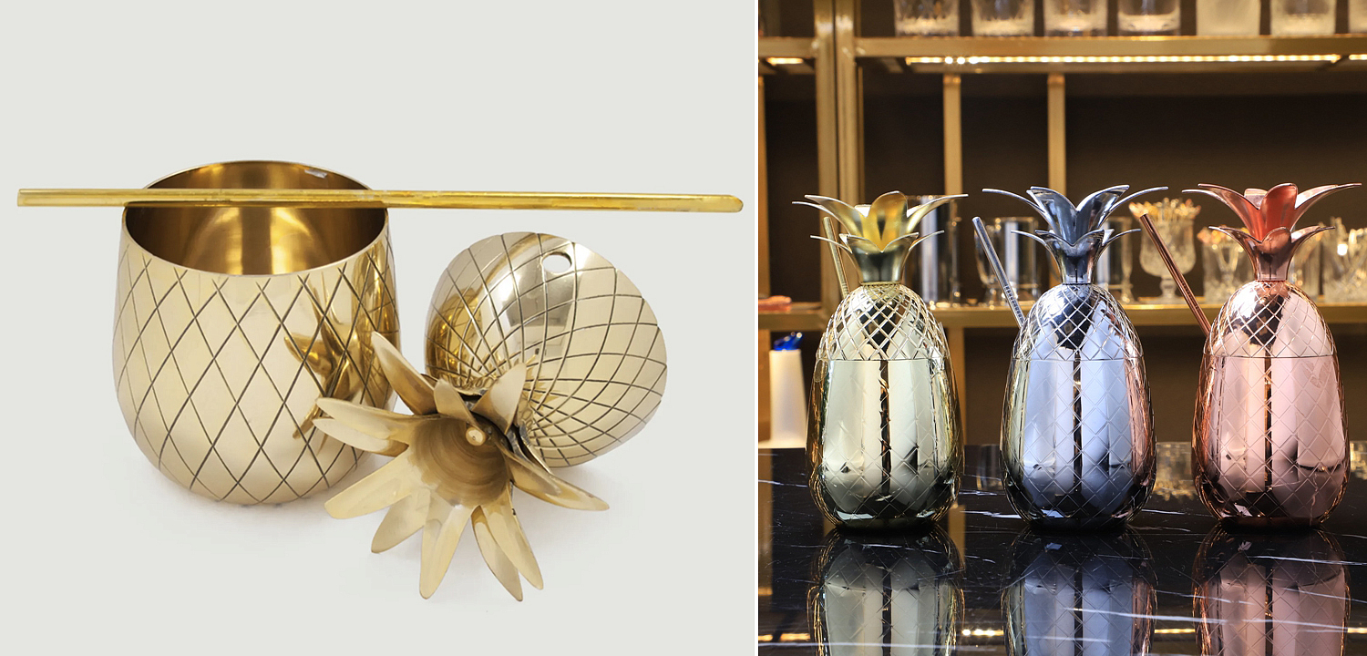 Бокал для коктейлей Золотой Ананас - Loft-Concept в Грозном