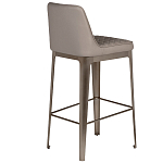 Стул барный светло-серый из экокожи Spectacular High Bar Stool варинант исполнения - 2 | Loft Concept в Грозном