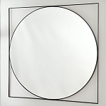 Зеркало в черной металлической раме Urban Style Mirror варинант исполнения - 2 | Loft Concept в Грозном