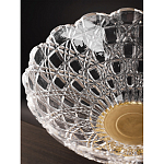 Чаша стеклянная прозрачная на бронзовой подставке с фигуркой девушки Eden Garden варинант исполнения - 7 | Loft Concept в Грозном