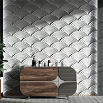 Гипсовая 3D Панель Aura варинант исполнения - 2 | Loft Concept в Грозном