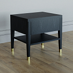 Прикроватная тумбочка с ящиком Elsa Dreams Black варинант исполнения - 4 | Loft Concept в Грозном