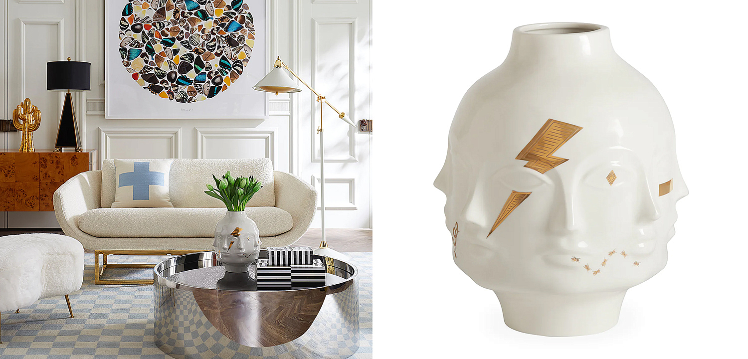 Ваза Jonathan Adler Gilded Dora Maar Large Vase Ваза Jonathan Adler Gilded Dora Maar Large Vase - Loft-Concept в Грозном