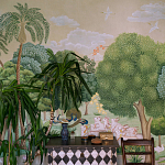 Обои ручная роспись Dandaka Glades Original colourway on painted Xuan paper варинант исполнения - 3 | Loft Concept в Грозном