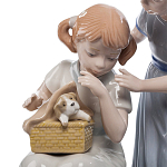 Статуэтка фарфоровая Девочки с собачками Charming Statuette варинант исполнения - 1 | Loft Concept в Грозном