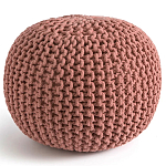 Круглый вязаный пуф Pink Knitted Ball Pouf варинант исполнения - 1 | Loft Concept в Грозном