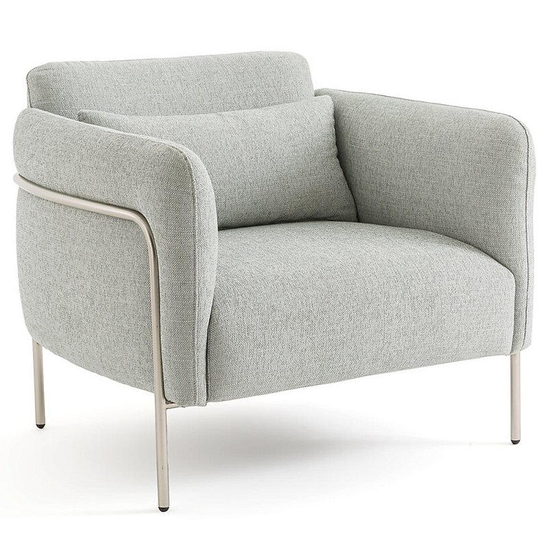 Кресло Alfeo Grey Armchair Серый Никель Кресло Alfeo Grey Armchair Серый Никель в Грозном | Loft Concept