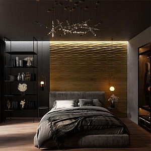 Гипсовая 3D панель с принтографией PM-02