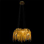 Люстра подвесная круглая с изогнутыми металлическими дугами и ниспадающими цепочками 65 см Atlantis Chain варинант исполнения - 5 | Loft Concept в Грозном