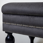 Мягкая банкетка с зоной для хранения Casket Dark Grey варинант исполнения - 3 | Loft Concept в Грозном