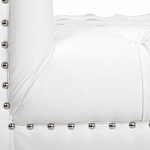 Кушетка белая с мягкой обивкой из велюра Michael Couch варинант исполнения - 6 | Loft Concept в Грозном