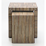 Комплект приставных столиков Stripes Set of tables Beige варинант исполнения - 2 | Loft Concept в Грозном