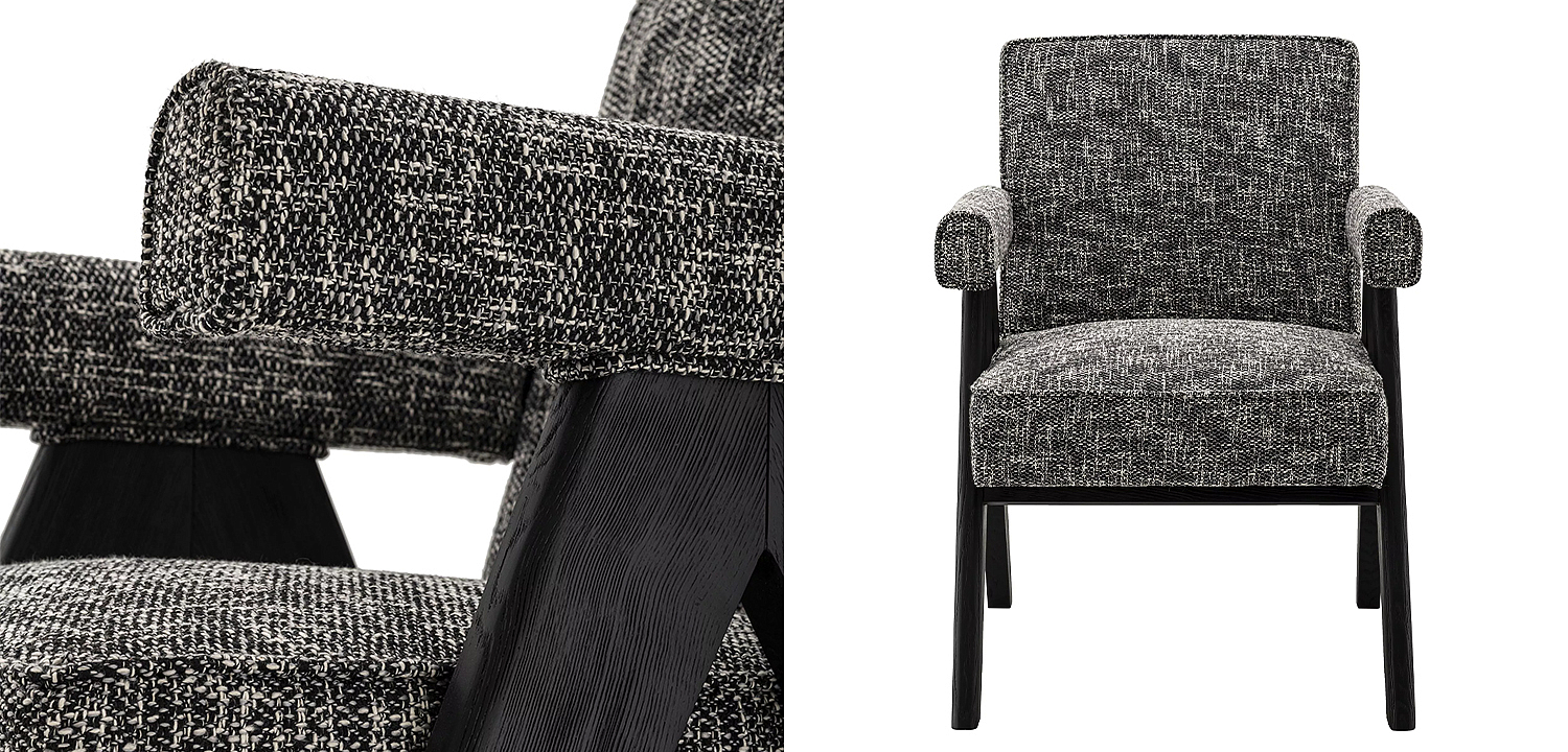Стул Eichholtz Dining Chair Greta Черный Стул Eichholtz Dining Chair Greta Черный - Loft-Concept в Грозном
