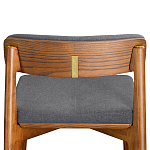 Барный стул из массива ясеня с обивкой из рогожки Elegant Ash варинант исполнения - 5 | Loft Concept в Грозном