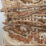 Большая Абстрактное Панно из веток и нитей Dryad Wall Art варинант исполнения - 5 | Loft Concept в Грозном