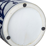 Ваза цилиндрической формы с крышкой и синим цветочным узором на белом фоне Blue & White Ornament варинант исполнения - 3 | Loft Concept в Грозном