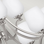 Люстра двухъярусная с белыми матовыми стеклянными плафонами в форме винных бокалов Feiss варинант исполнения - 4 | Loft Concept в Грозном