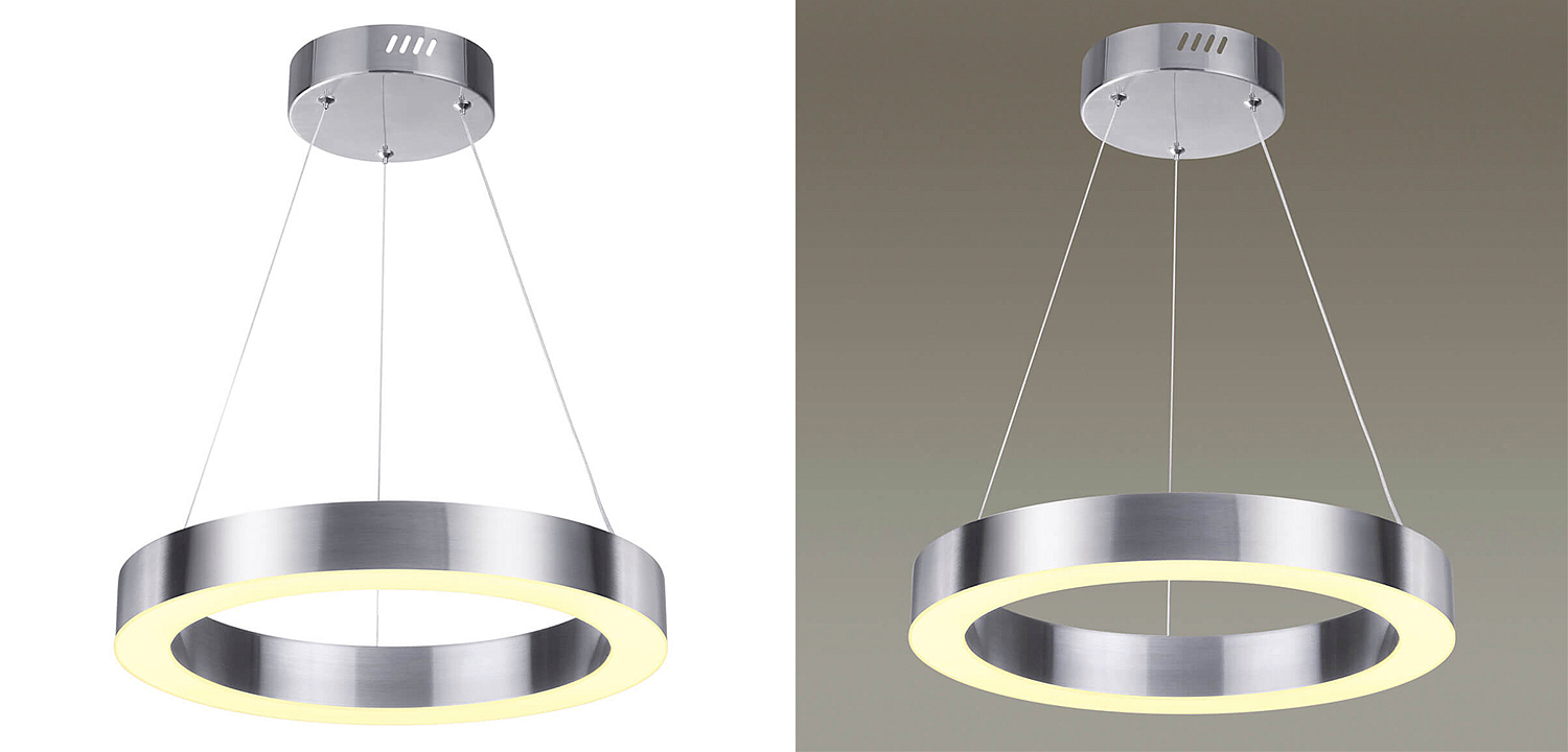 Подвесной светильник Nickel Ribbon Ring 40 Подвесной светильник Nickel Ribbon Ring 40 - Loft-Concept в Грозном