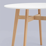 Обеденный стол с белой столешницей ELUNED FURNITURE варинант исполнения - 3 | Loft Concept в Грозном