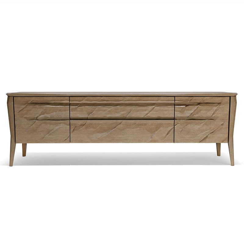 ТВ тумба 2 двери и 2 выдвижных ящика Tasteful Furniture Венге Светлый дуб ТВ тумба 2 двери и 2 выдвижных ящика Tasteful Furniture Венге Светлый дуб в Грозном | Loft Concept