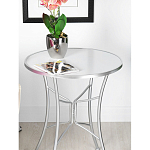 Столик приставной с круглой столешницей на серебристом основании Scenical Table варинант исполнения - 3 | Loft Concept в Грозном