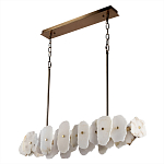 Подвесной светильник с фигурными элементами из белого алебастра Cryptocrystalline Stone варинант исполнения - 5 | Loft Concept в Грозном