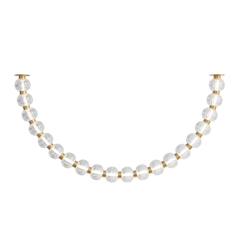 Потолочный светильник Amulet 3000К 36Вт Золотой Прозрачный в Грозном | Loft Concept 