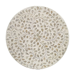 Приставной столик с рисунком из раковин устриц Bone Inlay варинант исполнения - 4 | Loft Concept в Грозном