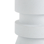 Приставной стол из искусственного камня Chess White варинант исполнения - 2 | Loft Concept в Грозном