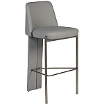 Стул барный серый с обивкой из экокожи Special Support варинант исполнения - 1 | Loft Concept в Грозном