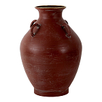 Ваза бордовая с 4-мя фактурными ручками Vase Burgundy Glaze варинант исполнения - 1 | Loft Concept в Грозном